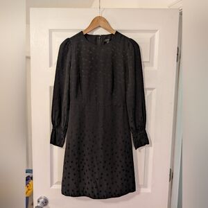 J. Crew Elegant Black Long Sleeve Dress